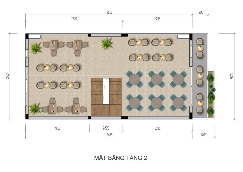 Mặt bằng căn điển hình Lakehouse sàn 2