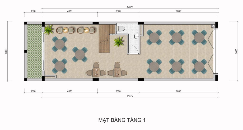 Mặt bằng điển hình Lighthouse Bavella Green Park sàn 1