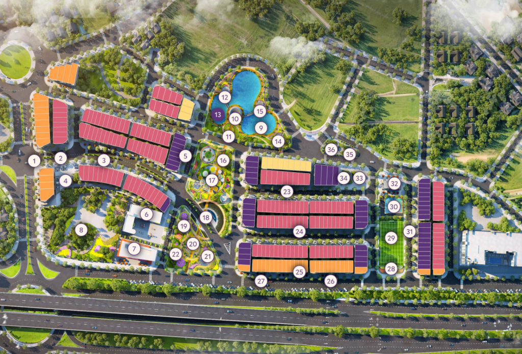 Danh sách tiện ích dự án Bavella Green Park