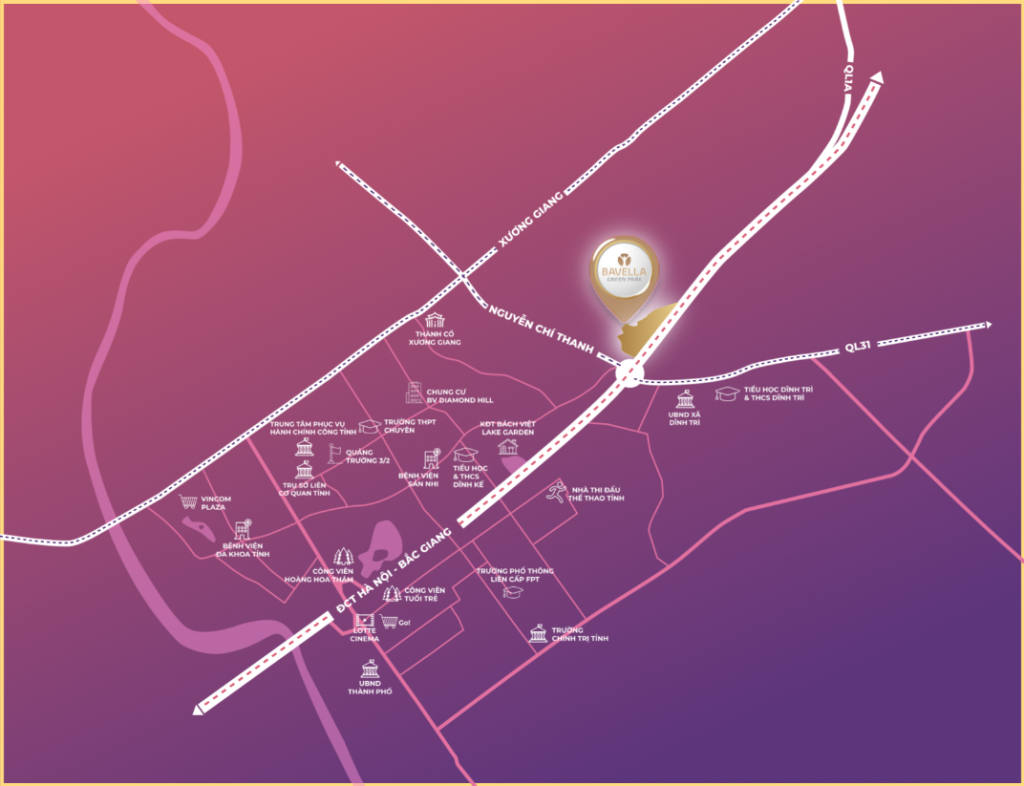 Vị trí dự án Bavella Green Park